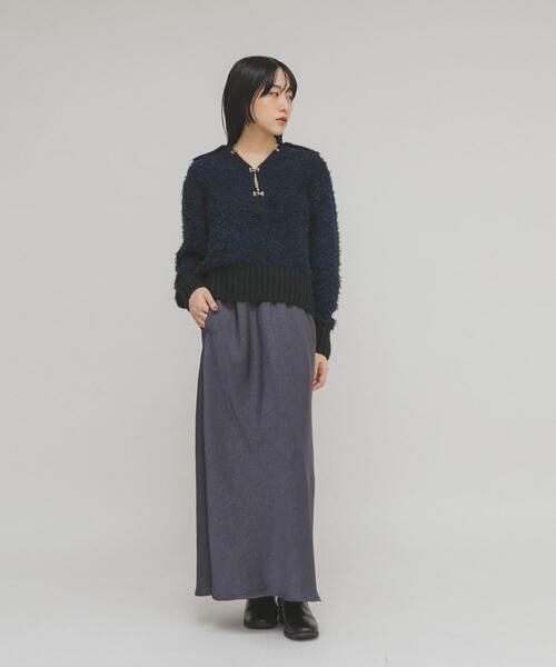 KBF（ケービーエフ） スカート クラッシュサテンナロースカート