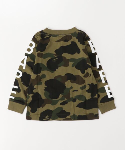 A BATHING APE（アベイシングエイプ） tシャツ 1ST CAMO LS TEE キッズ