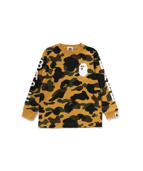 A BATHING APE（アベイシングエイプ） tシャツ 1ST CAMO LS TEE キッズ