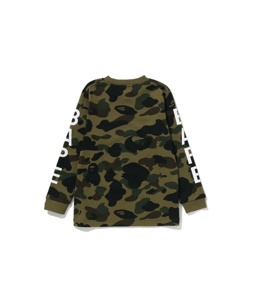 A BATHING APE（アベイシングエイプ） tシャツ 1ST CAMO LS TEE キッズ