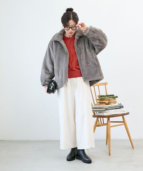le coeur blanc ルクールブラン ブルゾン アウター フェイクファーブルゾン レディース ZOZOTOWN Yahoo 店 - 通販 - Yahoo ショッピング