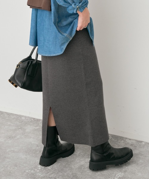 Spick＆Span ミラノリブニットスカート Spick＆Span（スピック アンド スパン） スカート ミラノリブニット