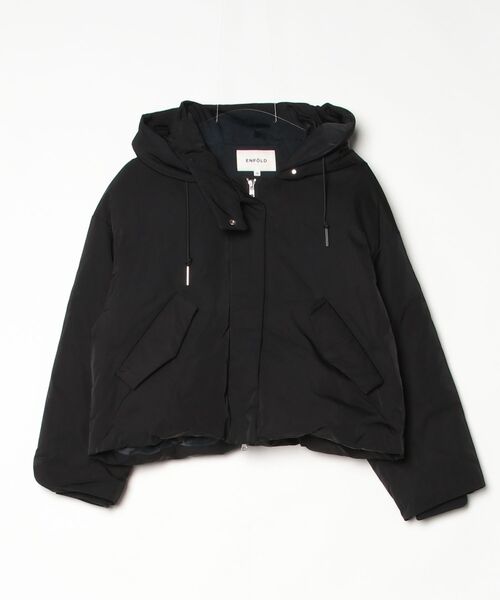 ENFOLD エンフォルド JACKET ジャケット コート ブルゾン 36 ENFOLD（エンフォルド） ダウンジャケット 36 ブラック レディース