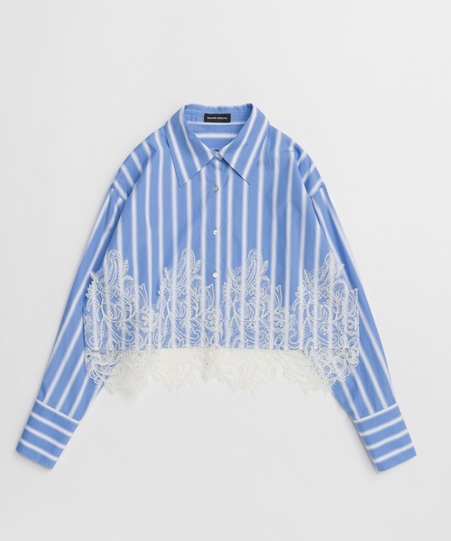 MAISON SPECIAL（メゾンスペシャル） ブラウス シャツ Striped Lace
