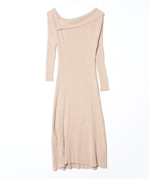 「FRAY I.D」 ニットワンピース ONE SIZE ブラウン レディース_画像2