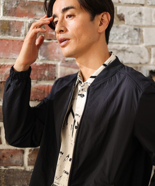 「UNION STATION」 ブルゾン M ライトグレー メンズ_画像2