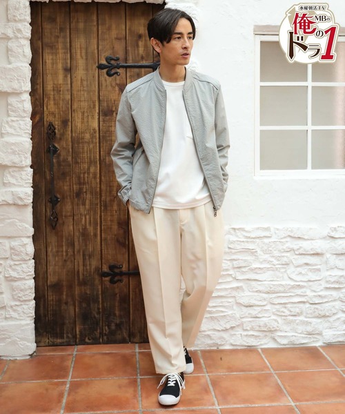 「UNION STATION」 ブルゾン M ライトグレー メンズ_画像9