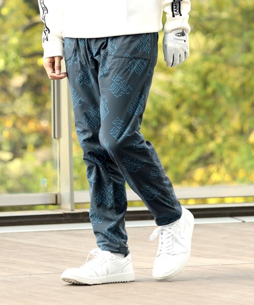 BEAMS GOLF（ビームス ゴルフ） イージーパンツ LARGE ブラック メンズ