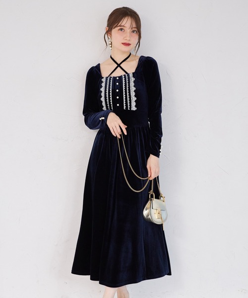 tocco closet（トッコ クローゼット） ワンピース ネックリボン付き