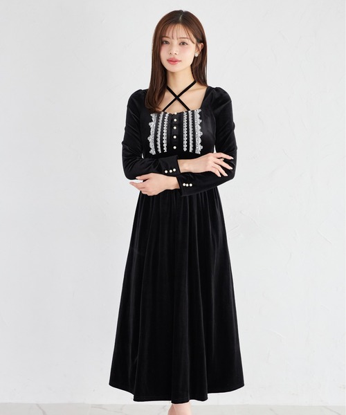 tocco closet（トッコ クローゼット） ワンピース ネックリボン付き