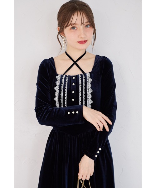 tocco closet（トッコ クローゼット） ワンピース ネックリボン付き