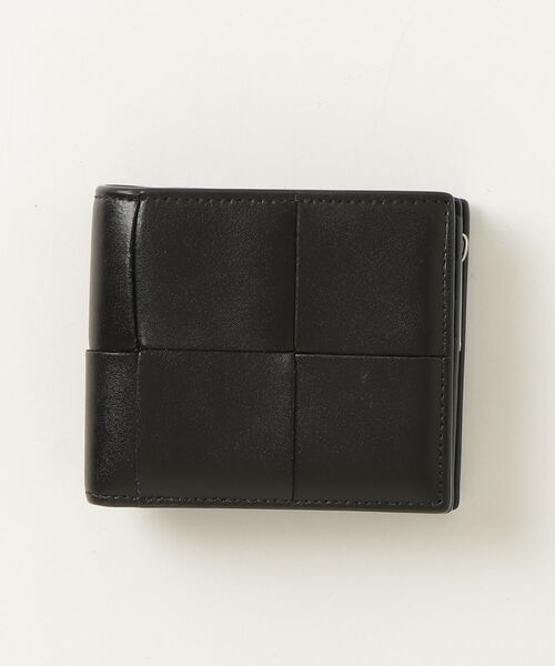 ボッテガヴェネタ スモールカセット 二つ折り財布 ブラック BOTTEGA VENETA（ボッテガ・ヴェネタ） スモール カセット 二つ折り