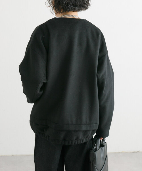 「ear PAPILLONNER」 「Sumi style」ノーカラージャケット FREE グレー レディース_6