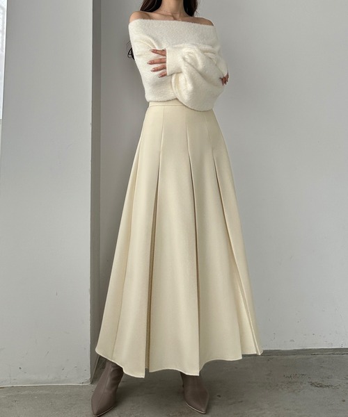 「Louere」 プリーツスカート LARGE ブラウン系その他 レディース_画像3