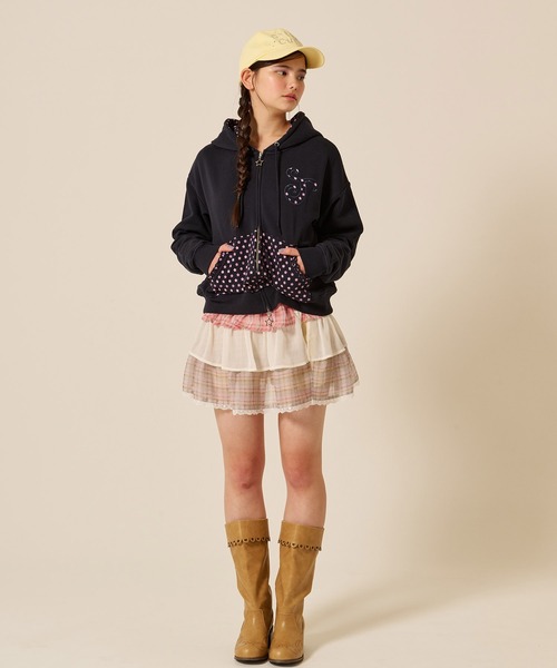 TINA：JOJUN（ティーナジョジュン） パンツ シフォン フリル ラップ