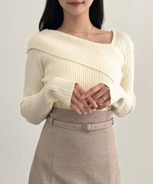 「CENEA」 長袖ニット MEDIUM アイボリー レディース_画像9