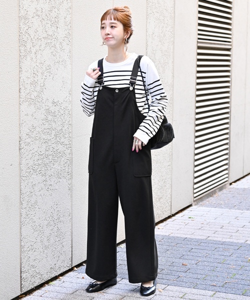 「B.C STOCK」 オーバーオール FREE アイボリー レディース_画像2