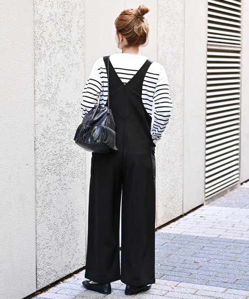 「B.C STOCK」 オーバーオール FREE アイボリー レディース_画像4