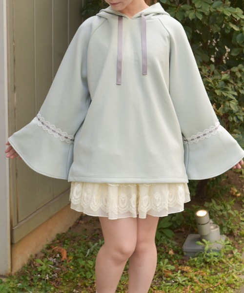 axes femme（アクシーズ ファム） tシャツ 花粉ガードポンチョ風プル