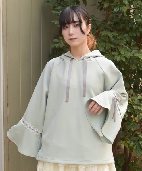 axes femme（アクシーズ ファム） tシャツ 花粉ガードポンチョ風プル