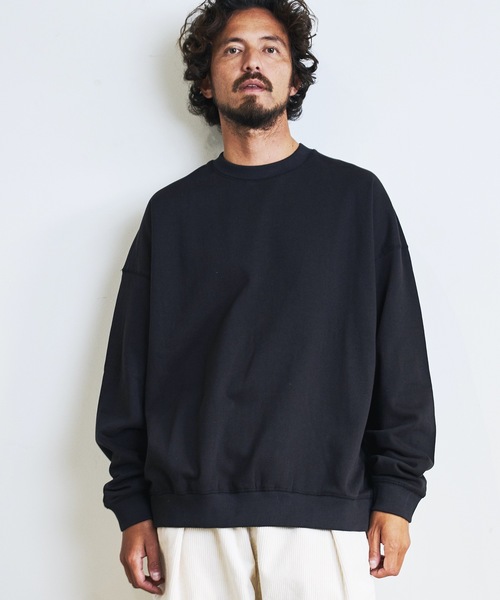 「COMMON WARE」 「HALHAM」スウェットカットソー M ネイビー メンズ_画像9
