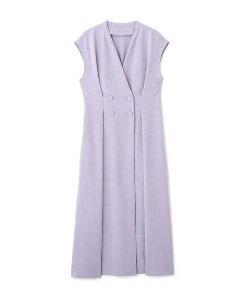 「NATURAL BEAUTY BASIC」 ノースリーブワンピース MEDIUM ブルー レディース_画像9
