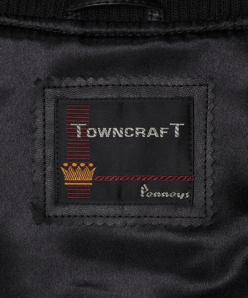 ブルゾン アウター TOWNCRAFT: LEATHER DERBY JACKET メンズの画像