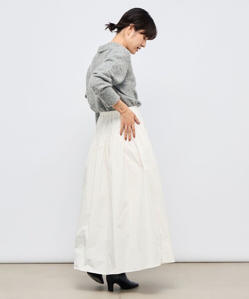 「NOLLEY'S Sophi」 フレアスカート 36 オフホワイト レディース_画像5