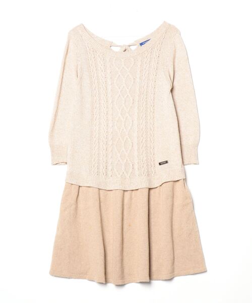 極美品 BURBERRY BLUE LABEL 千鳥柄 ワンピース BURBERRY BLUE LABEL（バーバリーブルーレーベル） ニットワンピース