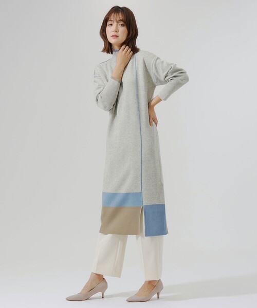 「CAST:」 ニットワンピース S ネイビー レディース_画像2