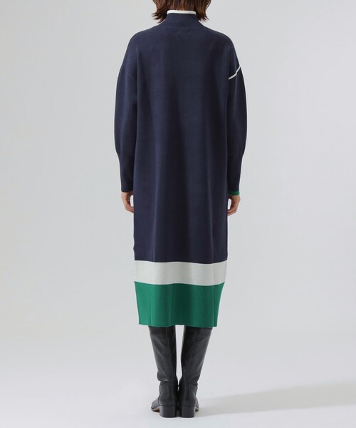 「CAST:」 ニットワンピース S ネイビー レディース_画像9