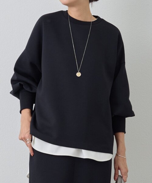 「BEARDSLEY」 スウェットカットソー 1 ブラック レディース