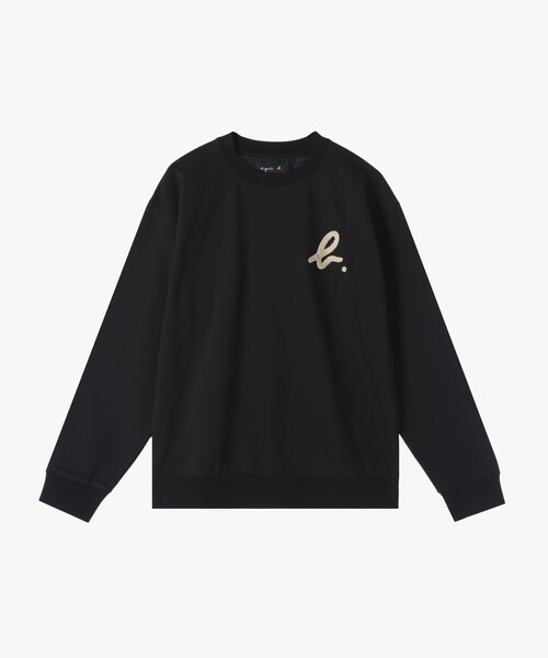 「agnes b.」 長袖カットソー X-LARGE ブラック レディースの画像