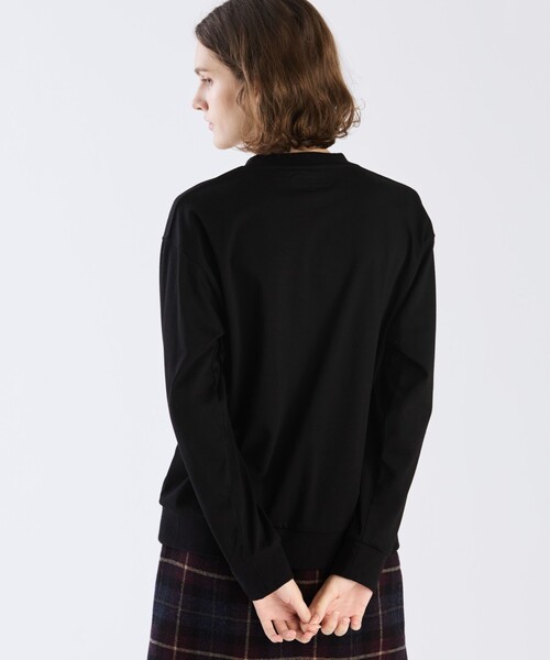 「agnes b.」 長袖カットソー X-LARGE ブラック レディースの画像