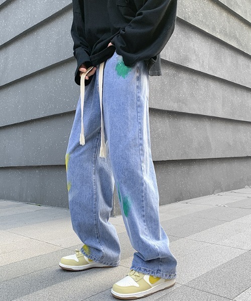 「MGV」 ブーツカットデニムパンツ X-LARGE ブラック メンズ_画像3