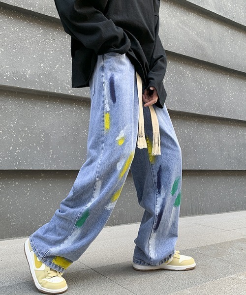 「MGV」 ブーツカットデニムパンツ X-LARGE ブラック メンズ_画像5