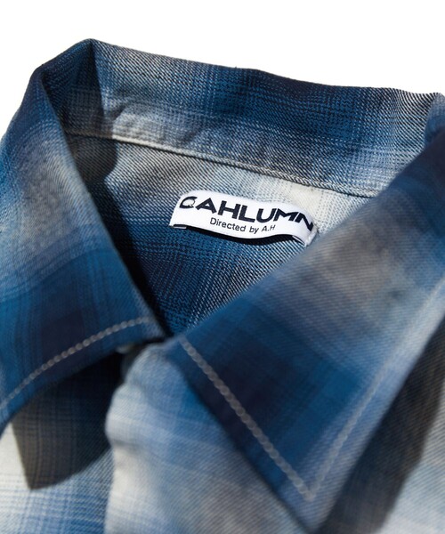 「CAHLUMN」 長袖シャツ LARGE ブルー メンズの画像