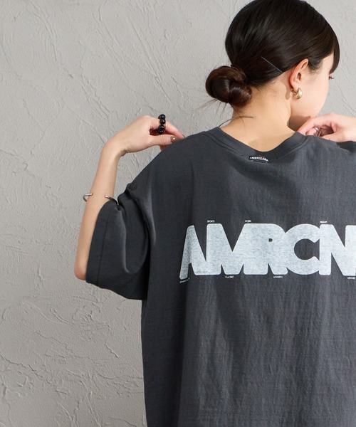 AMERICANA（アメリカーナ） tシャツ AMERCN バックプリントTシャツ
