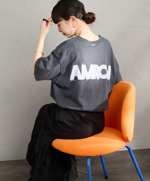 AMERICANA（アメリカーナ） tシャツ AMERCN バックプリントTシャツ