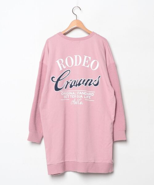 「Rodeo Crowns」 ワンポイントスウェットカットソー FREE ピンク レディース_画像2