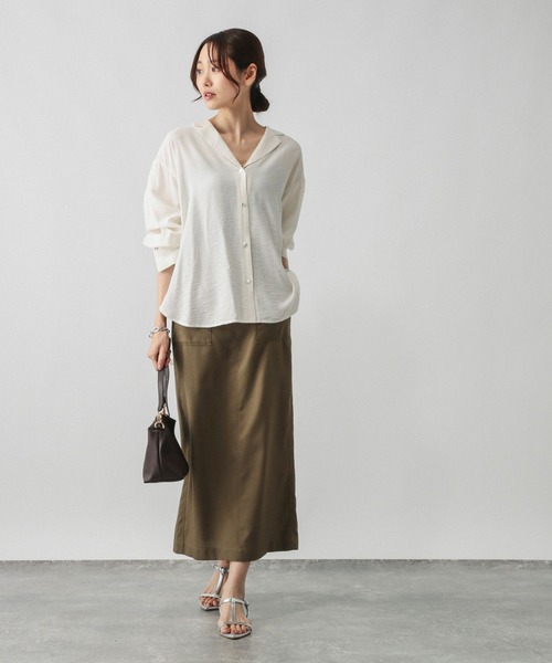 「GLOBAL WORK」 長袖シャツ LARGE ブラック レディース_画像3