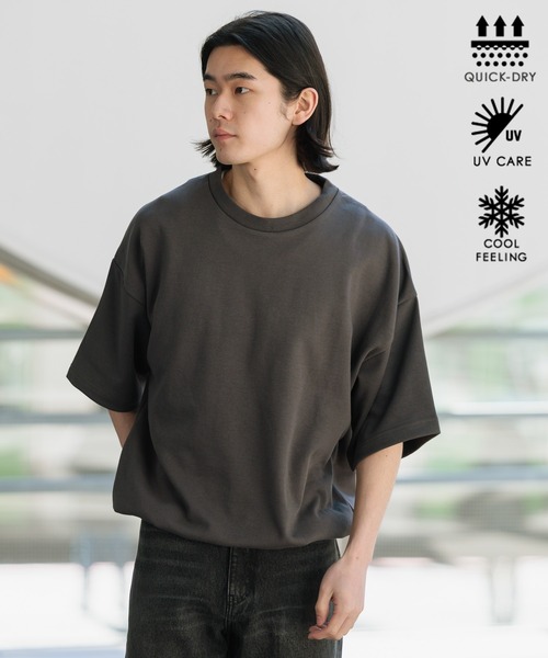 クロ太郎❤️バレンザラインストーン付き 半袖カットソー タグナシ未使用✨ BAYFLOW（ベイフロー） tシャツ 速乾 「WEB限定」機能性2WAYポンチ
