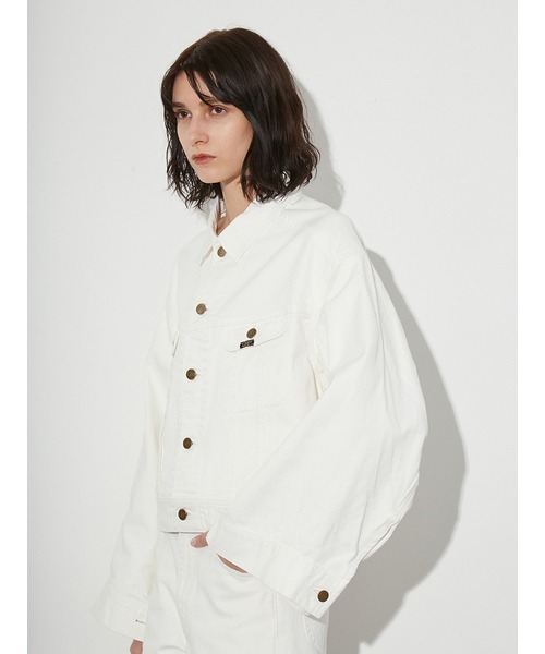 styling/（スタイリング） デニムジャケット S ホワイト レディース 