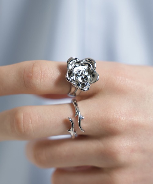 指輪 リング 「MADE IN JAPAN」ダブルROSEリング(HARE) メンズ レディースの画像
