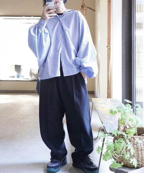 「JOURNAL STANDARD LUXE」 イージーパンツ - ブラック レディース_画像3