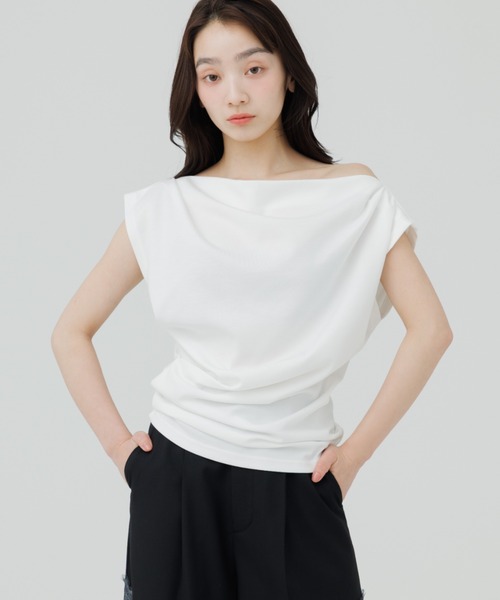 senee 3way drape t-shirt（3ウェイドレープティーシャツ） tシャツ 3way drape t-shirt（3ウェイドレープティーシャツ