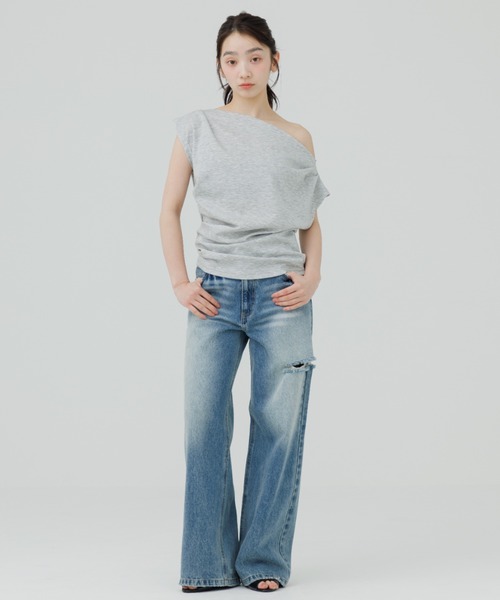 tシャツ 3way drape t-shirt（3ウェイドレープティーシャツ