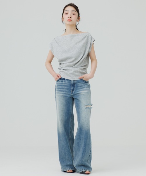 tシャツ 3way drape t-shirt（3ウェイドレープティーシャツ