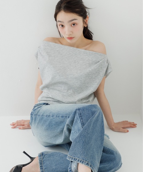 tシャツ 3way drape t-shirt（3ウェイドレープティーシャツ
