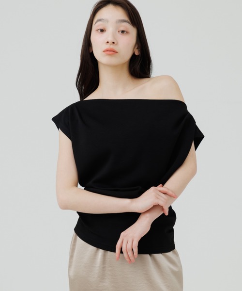 tシャツ 3way drape t-shirt（3ウェイドレープティーシャツ